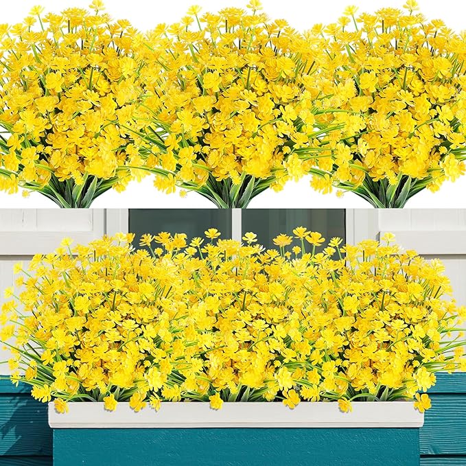 AGIRL Artificial Flowers Outdoor UV Resistant Fake Plant Garden Patio Decor | by AGIRL
