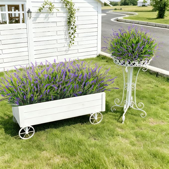 Ammyoo 24 Pcs Artificial Fake Plants UV Resistant - Image 2