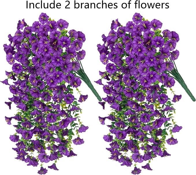 Artificial Faux Hanging Flowers Plants - Image 4