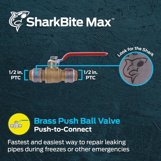 SharkBite Max 3/4 Inch Ball Valve - Image 2