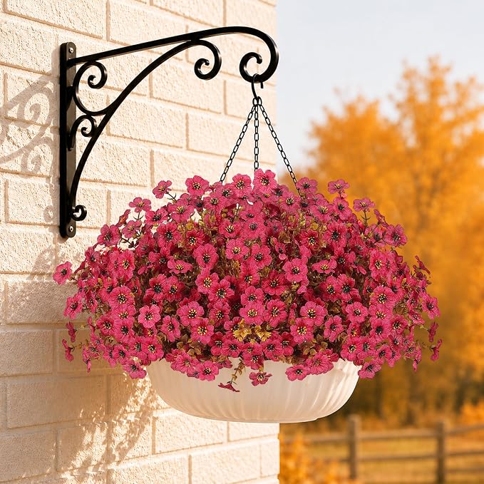 Artificial Fake Mums Flowers Plants - Image 7