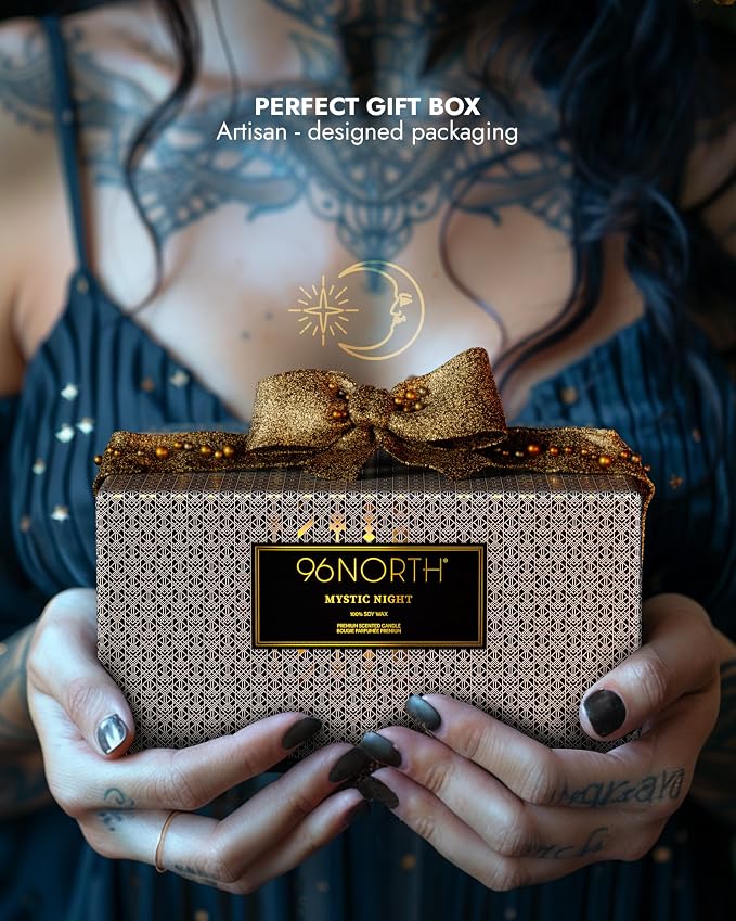 Luxury Black Candle | Large 3-Wick Jar Candle | Up to 40 Hours Burning Time | - Image 5