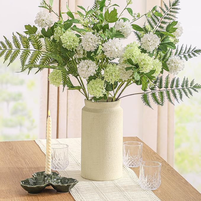 Dobbyby Ceramic Flower Vase 12 inch Farmhouse Rustic Vase - Image 7