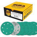 Dura-Gold Premium 40 Grit 5" Green Film Sanding Discs, 9-Hole Pattern, Box of 25 by Dura-Gold