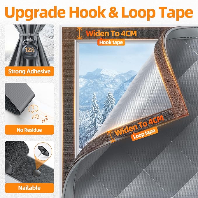 Window Insulation for Winter 75”×79” Thermal Insulated Window Cover | Window - Image 3