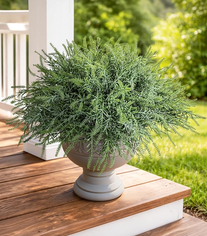 Artificial Faux Outdoor Plants for Spring Summer Decoration, 10 Bundles Fake - Image 3
