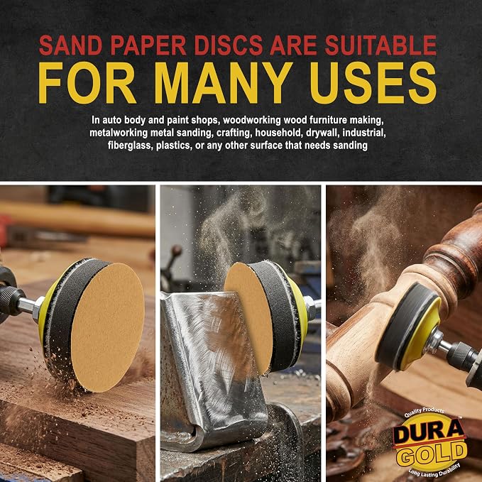 Dura-Gold Premium 2" Gold Hook & Loop Sanding Discs - Image 6
