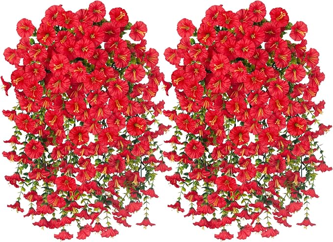 Artificial Faux Hanging Flowers Plants - Image 7