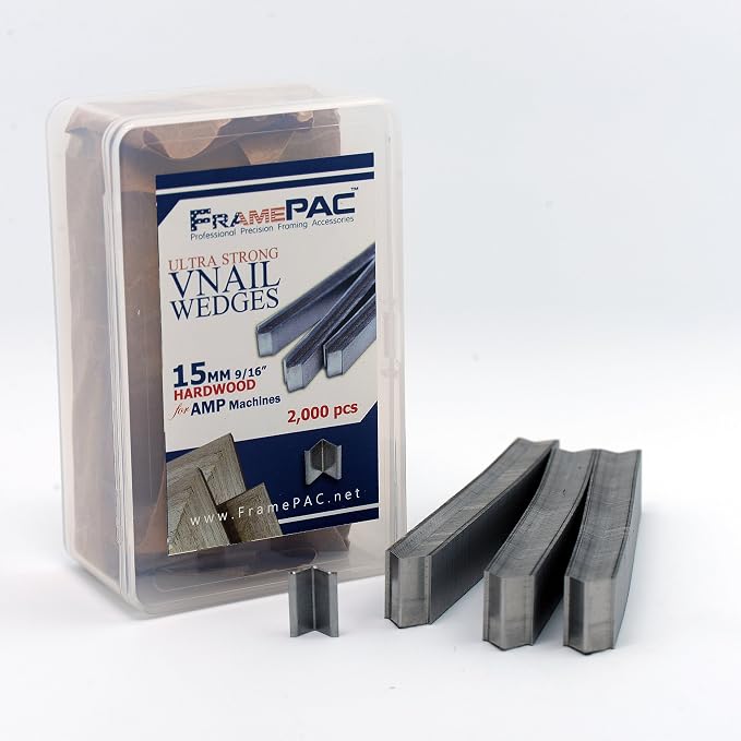V Nails for Hardwood Picture Frames - 15mm - - AMP - Ultra Strong Vnail Wedges - Image 2