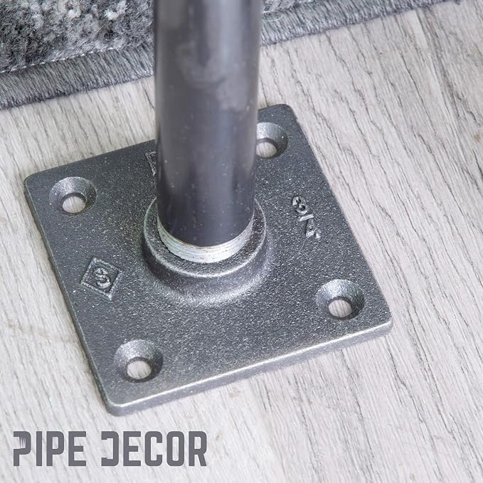 PIPE DECOR Square Floor Flange Fitting, 3/4 Inch, and Standard 3/4 Inch - Image 9