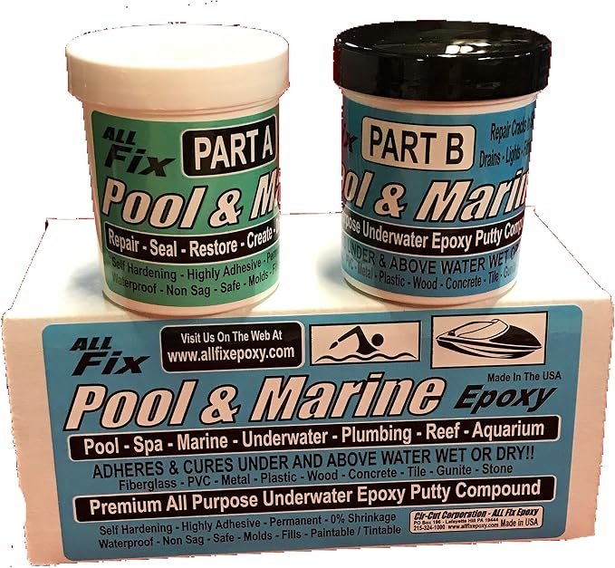 All Fix H20 Underwater EPOXY Putty Pool Marine Repair Cracks Leaks Seal Bond by Unknown