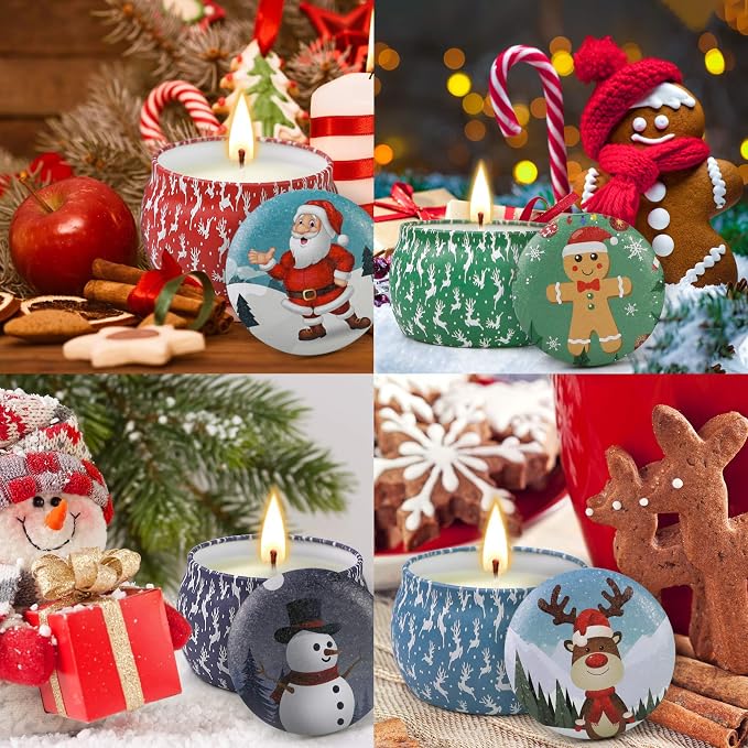 Christmas Candles, 4 Pack Scented Candles, Christmas Gift - Image 5