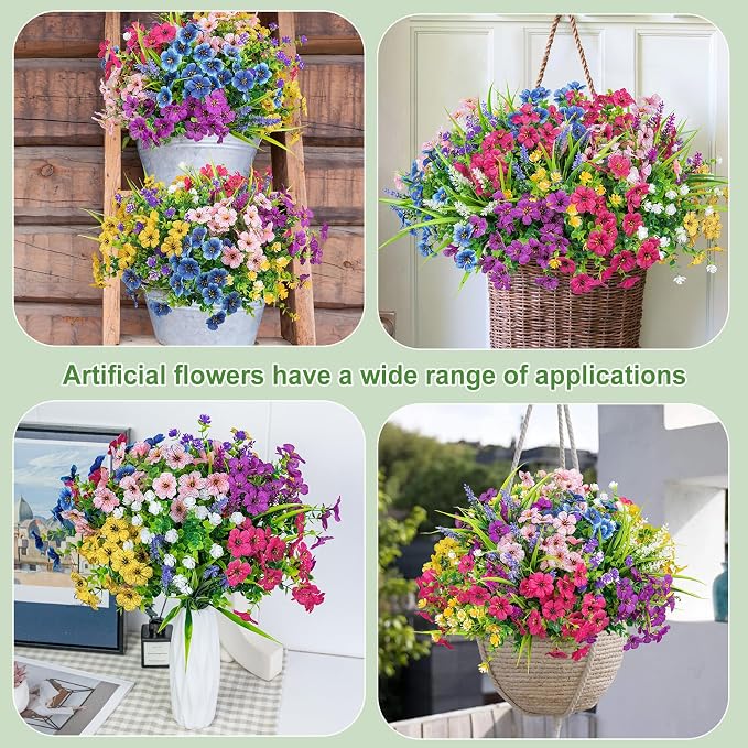 24 Pcs Mixed Artificial Flowers - Image 5