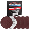 ProductionShop Premium 9" Red 8-Hole Pattern 60 Grit Sanding Discs, Box of 20 by ProductionShop