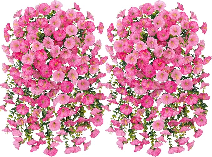 2 PCS Artificial Faux Hanging Flowers Plants - Image 6