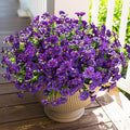 Artificial Flowers for Outdoors Fake Plants Outside Decoration, 12 Bundles Silk by HyeFloraartificialflowers