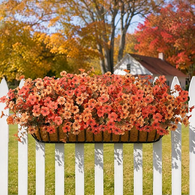 florisso Artificial Fall Flowers Fake Mums - Image 17