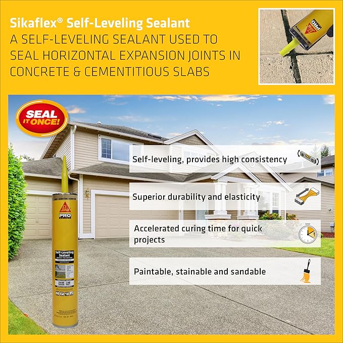 SIKA Sikaflex Self Leveling Sealant, 29 fl oz fL, Polyurethane, Sealing - Image 3