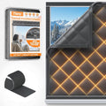 Window Insulation Kit for Winter 63"x63" Cold Weather Thermal Curtain by Tlany