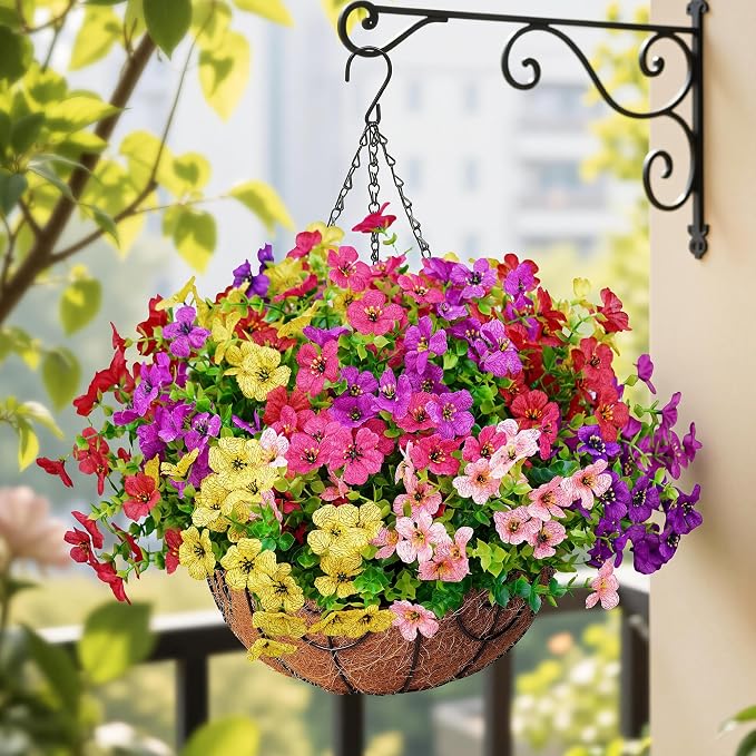 Artificial Faux Flowers Plants for Outdoors Outside Spring Summer Decoration - Image 6
