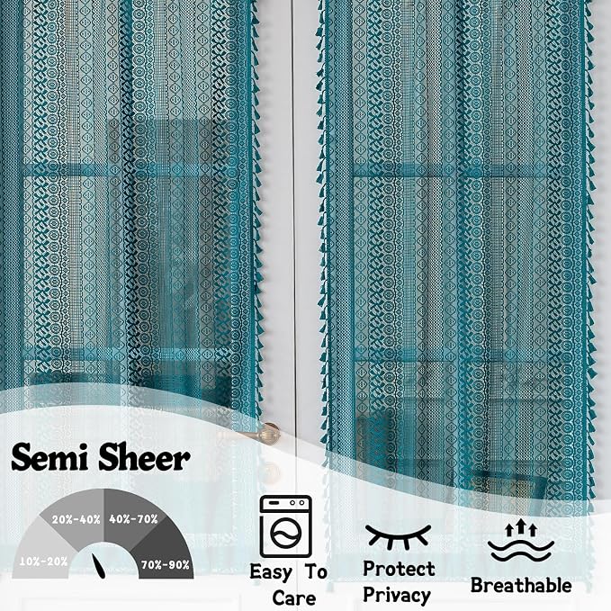 Sutuo Home French Door Curtains - Image 3
