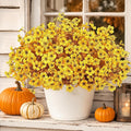 Artificial Faux Mums Flowers Plants by Digtecno