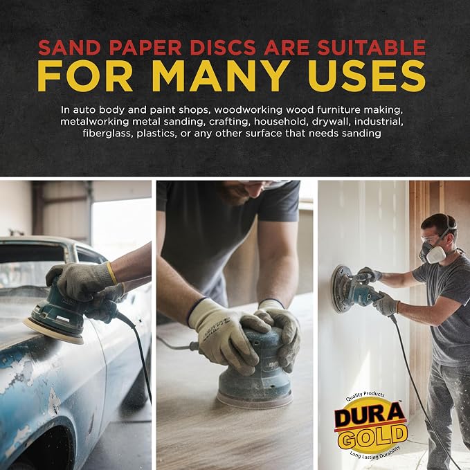 Dura-Gold Premium 6" Green Film PSA Sanding Discs - Image 5