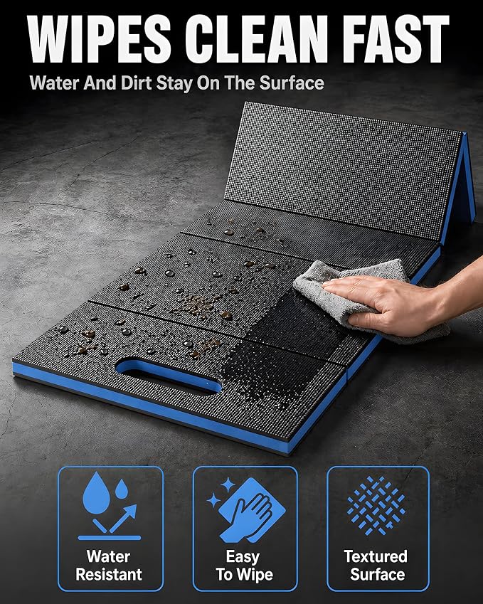Mechanic Mat, 47.2 x 15.7 x 1 Inch Foldable Mechanic Kneeling Pad - Image 8