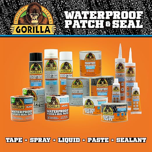 Gorilla Waterproof Patch & Seal Rubberized Sealant Paste, 1lb Can - Image 7