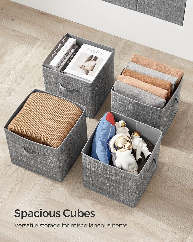 SONGMICS Storage Cubes, 13-Inch Foldable Closet Organizers | Non-Woven Fabric - Image 7