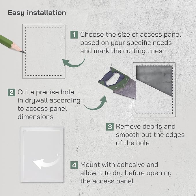 Vent Systems Access Panel for Drywall 12 x 16 Inch - Image 5