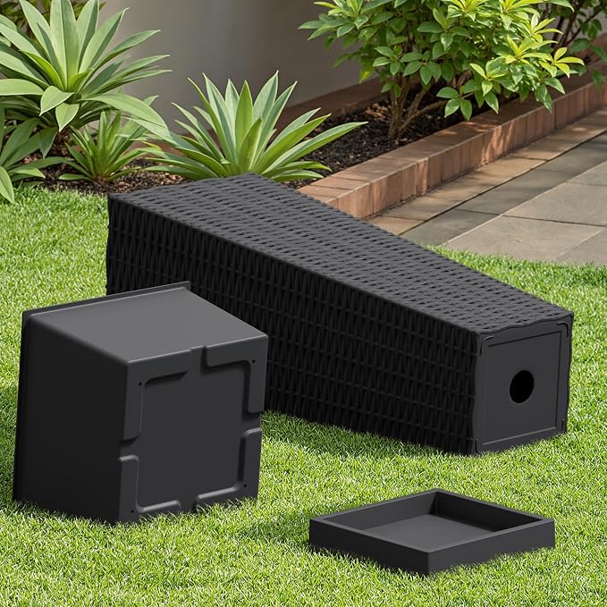 Devoko Resin 23.6'' Tall Planters - Image 4