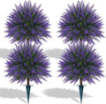 Grooy Artificial 4 Pack Lavender UV Resistant Topiary Ball by FEELTHENEWWORLD