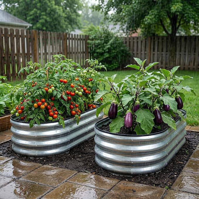 Galvanized Raised Garden Bed Outdoor - Image 2