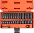 NEIKO 02481A 1/4" Drive Impact Socket Set, 30 Piece, Metric Sizes 4 – 15 MM by NeikoTools