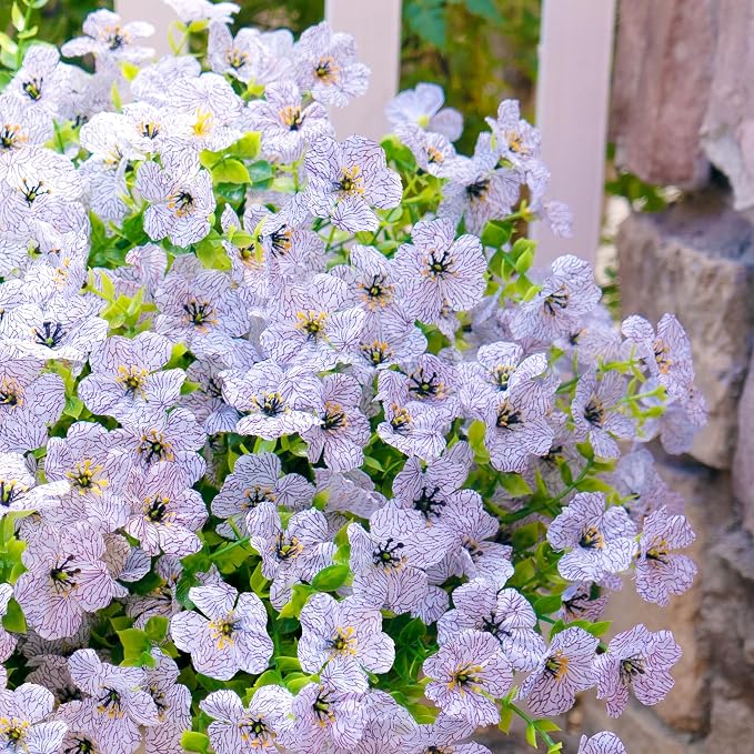Artificial Faux Flowers Plants for Outdoors Spring Summer Decoration, 12 - Image 3
