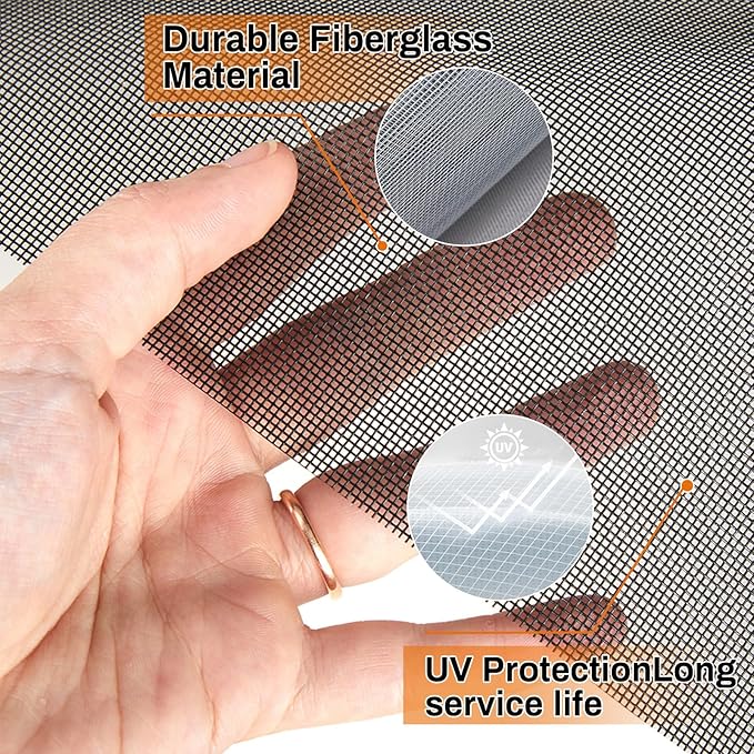 Window Screen Replacement Kit Width:36in Length:158 Fiberglass|Includes Full - Image 2