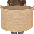 115L Extra Large Storage Basket, 23.6"x15.7" Woven Cotton Rope Basket, Giant by MEGASKET