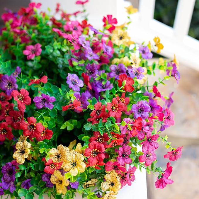 florisso Artificial Flowers for Outdoors Daisy 12 Bundles for Home Decor | Faux - Image 4