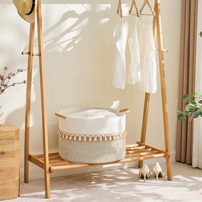 KAKAMAY Large Blanket Basket - Image 4