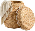 Best Choice Products Scalloped Multipurpose Hyacinth Storage Basket, Plant Décor by Unknown