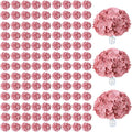 AVIVIHO 105PCS Dusty Rose Fake Flowers Hydrangea Artificial Flowers Bulk Silk by Aviviho