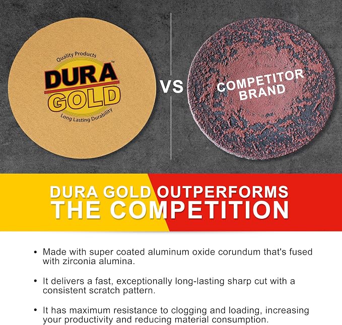 Dura-Gold Premium 6" Gold PSA Sanding Discs - Image 4