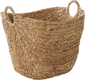 Deco 79 Seagrass Storage Basket, Large Woven Basket, baskets by Unknown
