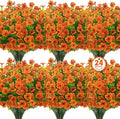 24 Pcs Artificial Fall Flowers Fake Mums by OuddyDecor
