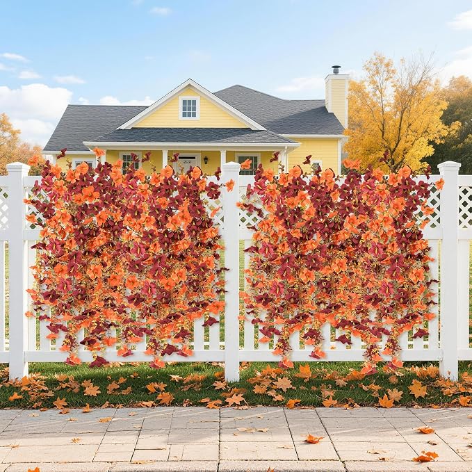 INQCMY Artificial Fake Fall Flowers Plants - Image 4