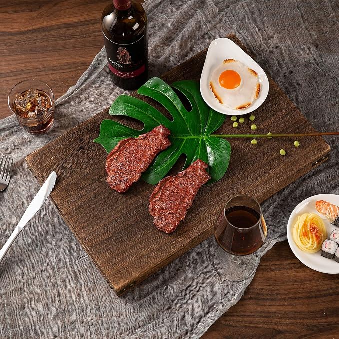 Rustic Wooden Serving Trays - Image 7
