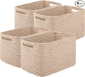 OIASKET 4Packs Natural Cotton Rope Storage Baskets by OIASKET