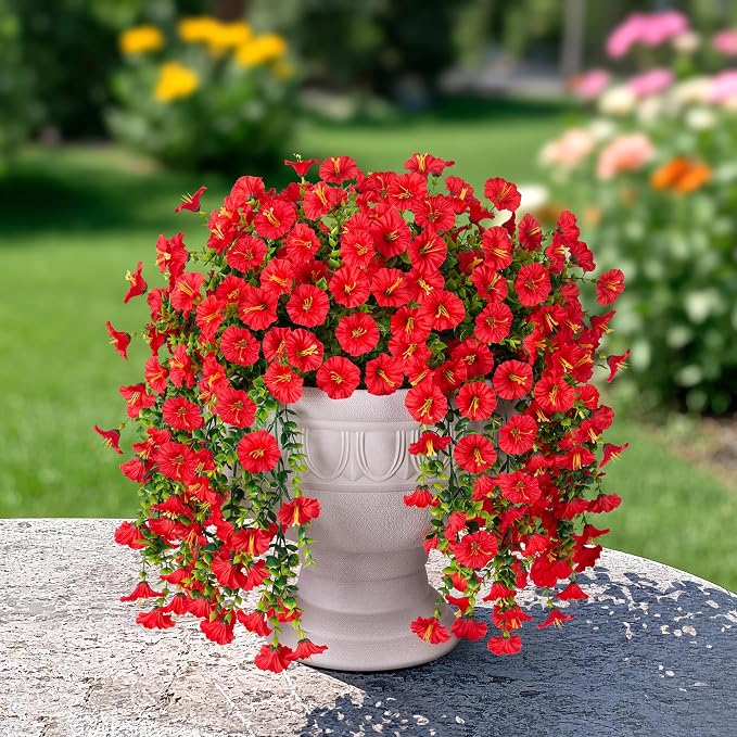Artificial Faux Hanging Flowers Plants - Image 5