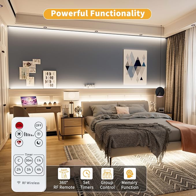 PAUTIX 5V USB COB LED Strip Lights Dimmable LED Lights 4000K Natural White - Image 2